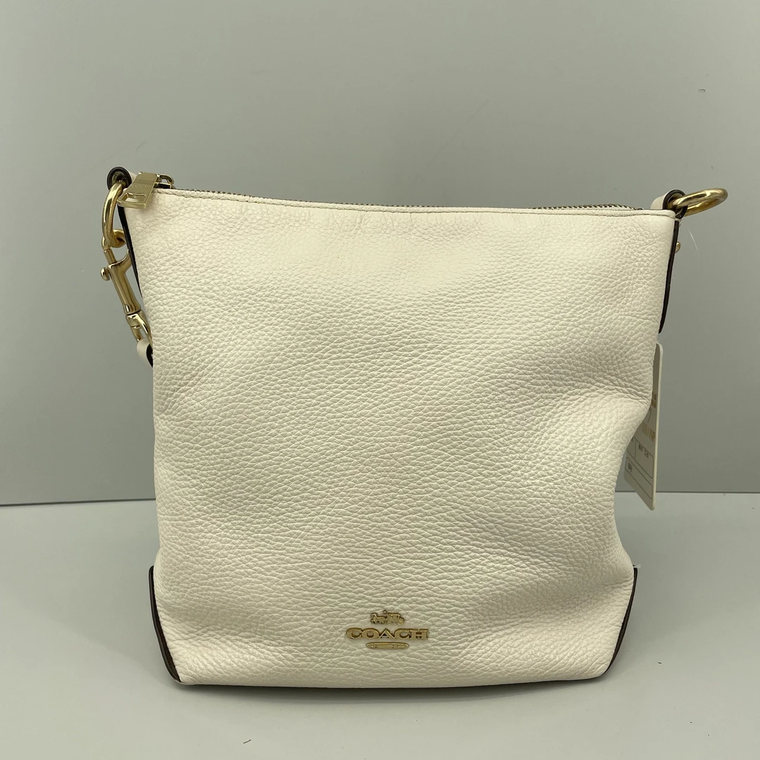 90新 COACH/蔻驰 duffle白色水桶包26*23*10cmE051808