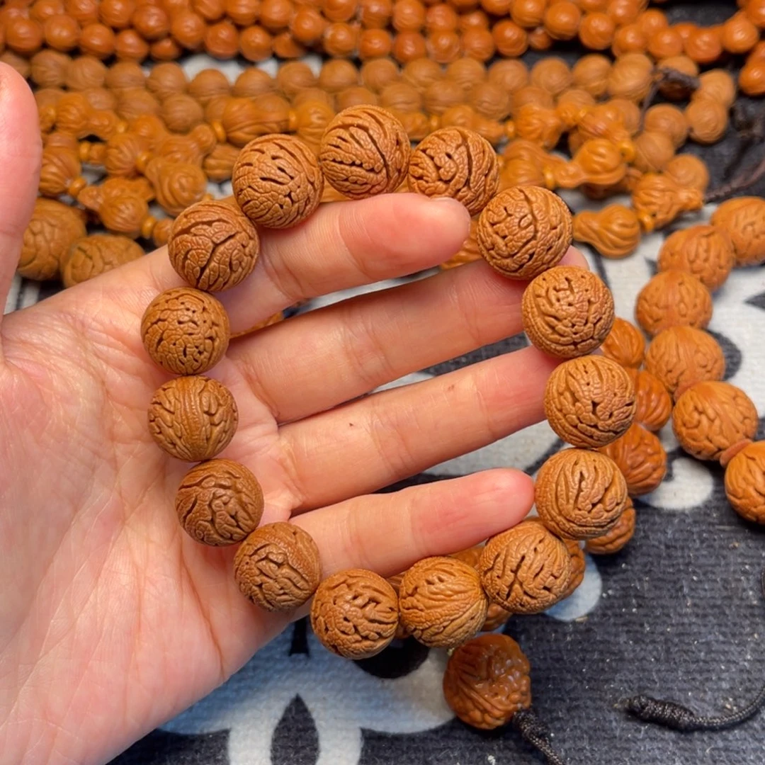 桃核手串龙纹桃核