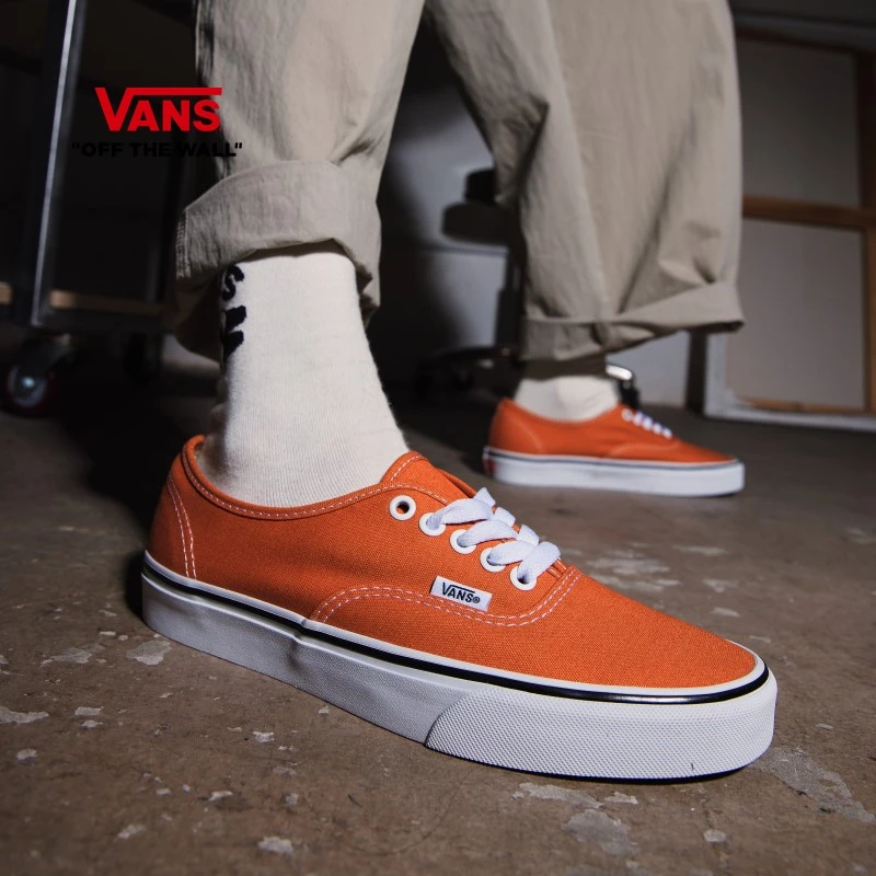 【流光风】VANS范斯Authentic小脏橘情侣板鞋帆布鞋D6G52K
