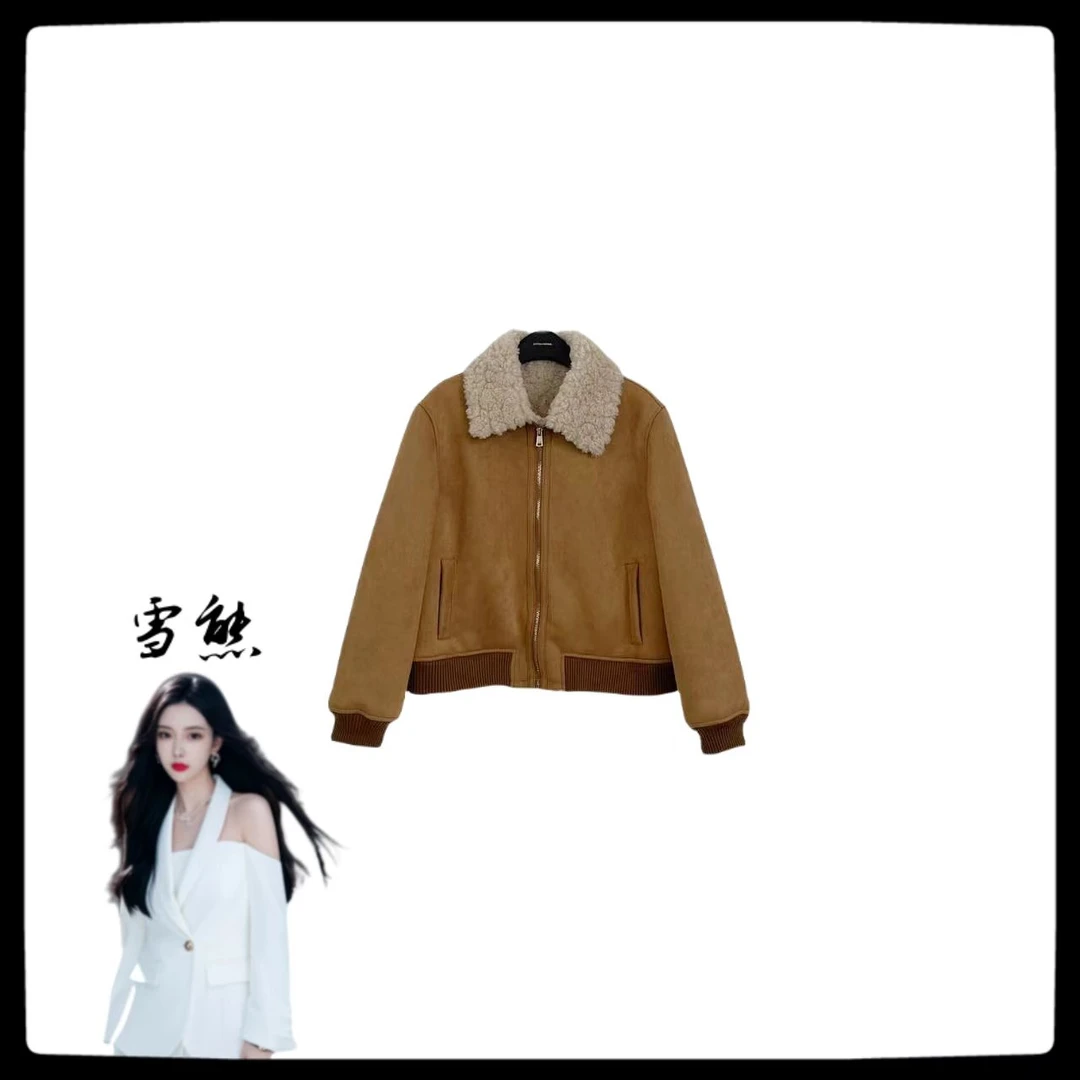 2064女装轻奢美式复古风年轻时髦夹克外套SXZY