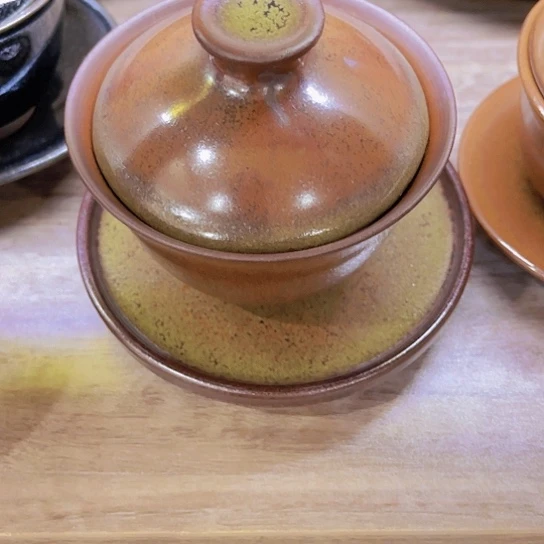 茶盏局**＆龙窑柴烧3财盖碗