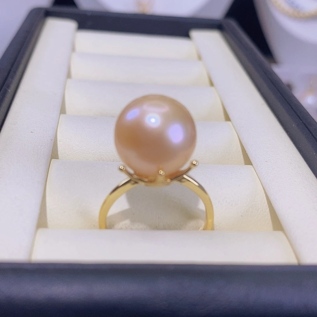 淡水珍珠戒指合金