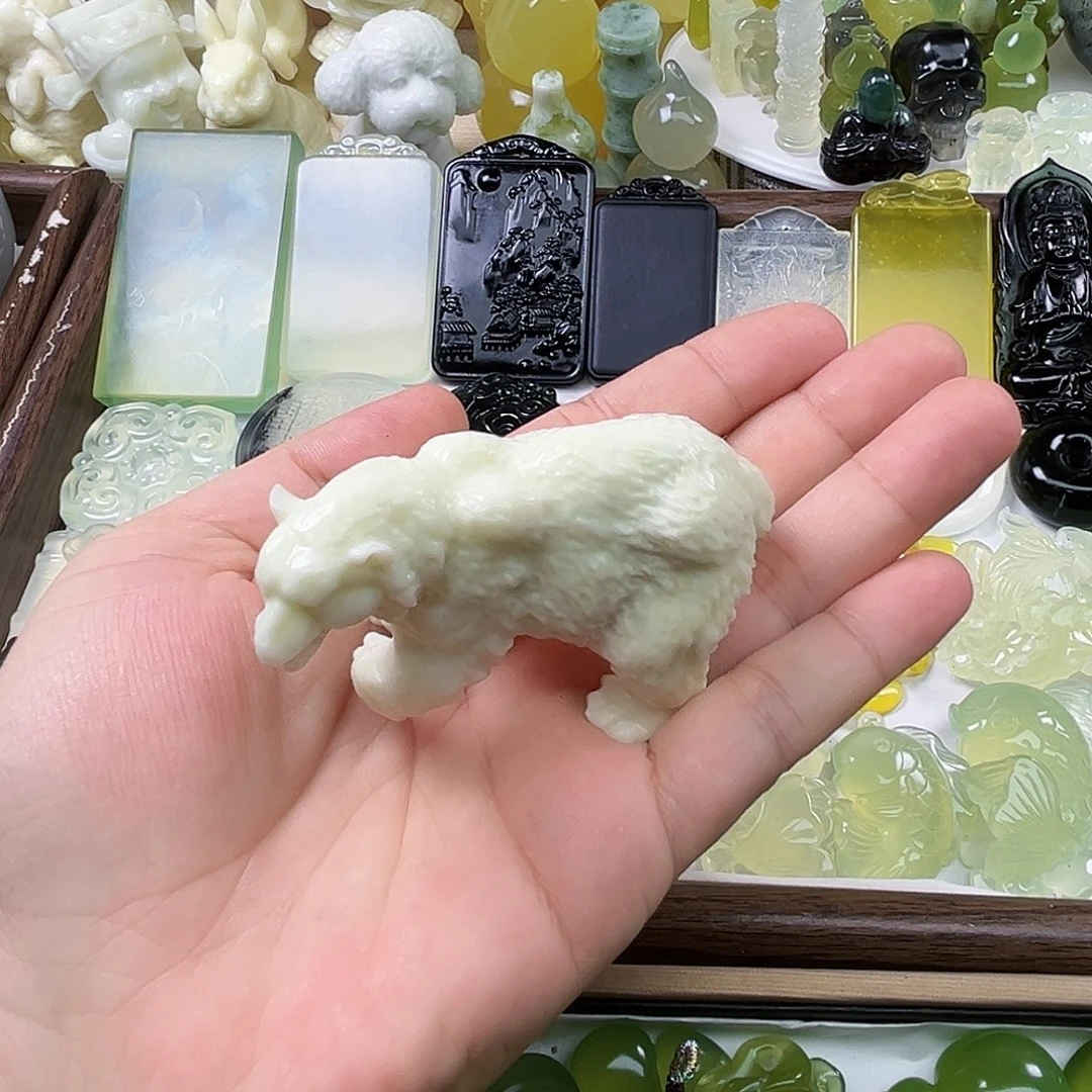未镶嵌岫玉吊坠(不含链)大*吹