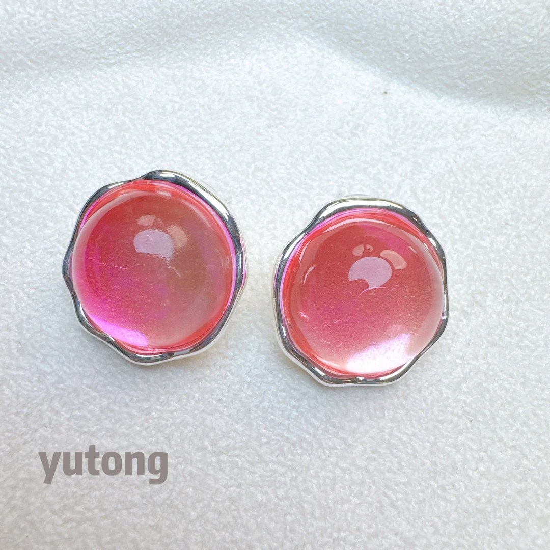 铜合金树脂耳饰 【雨桐轻奢饰品】设计款耳环CC01038#1