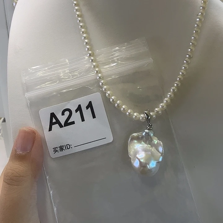 淡水珍珠合金吊坠(不含链)