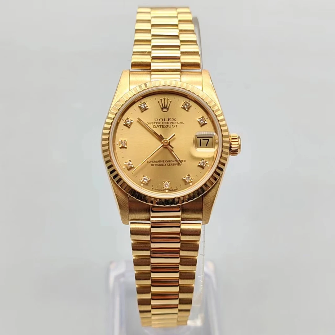 99新 Rolex/劳力士 小橘//68278/31mm/自动机械/原钻/单表拆单