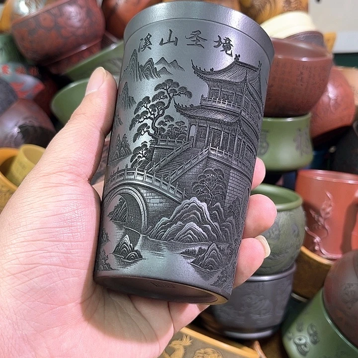 茶杯紫砂全手工紫砂主任杯