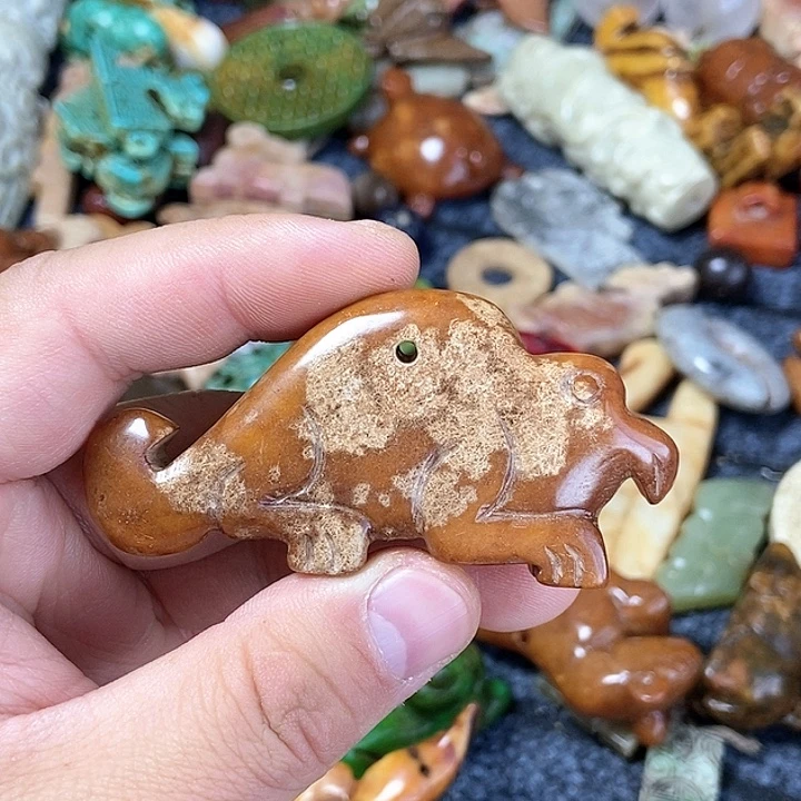 和田玉未镶嵌颈饰109