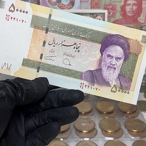 纸币伊朗纸币全新一张