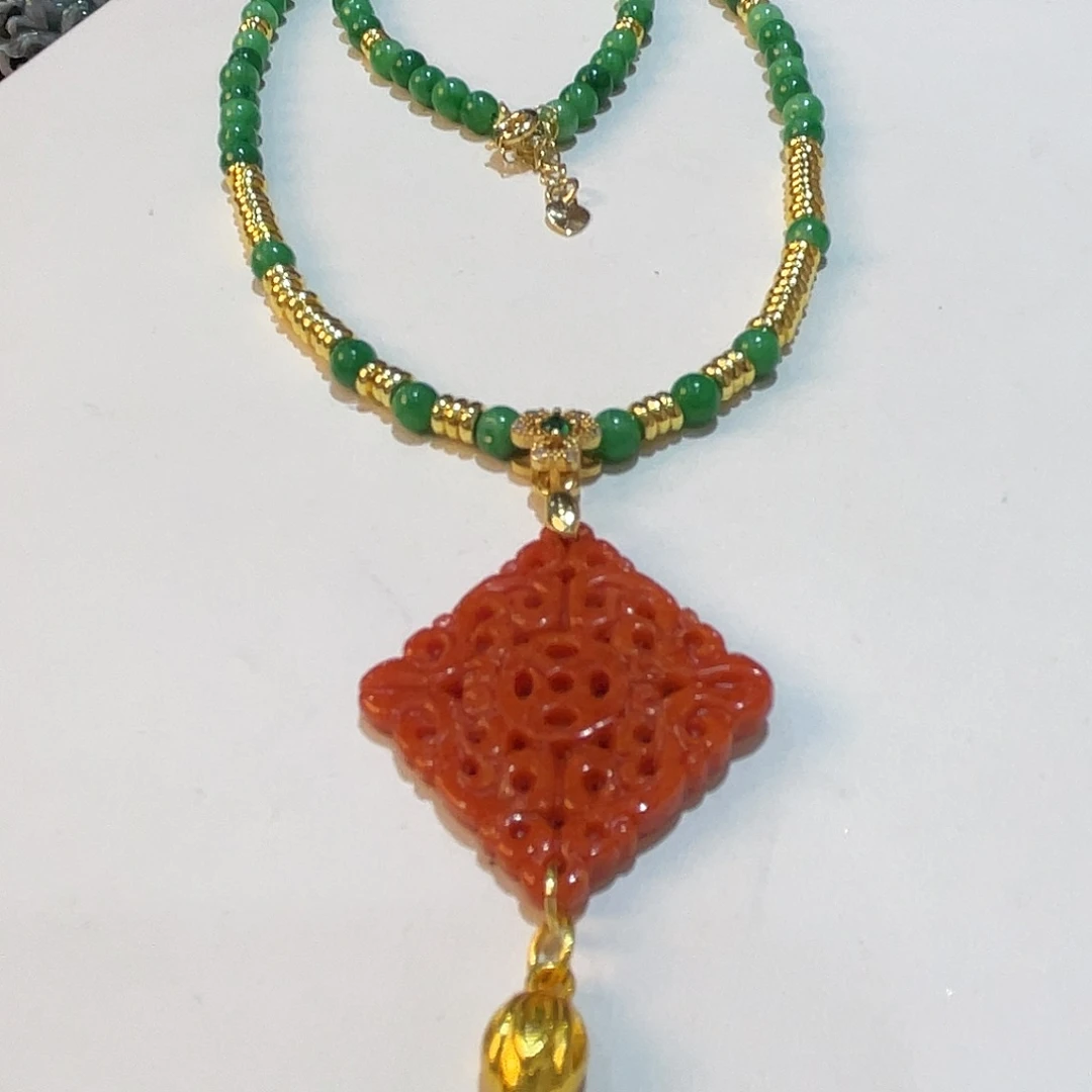 翡翠未镶嵌项链福利