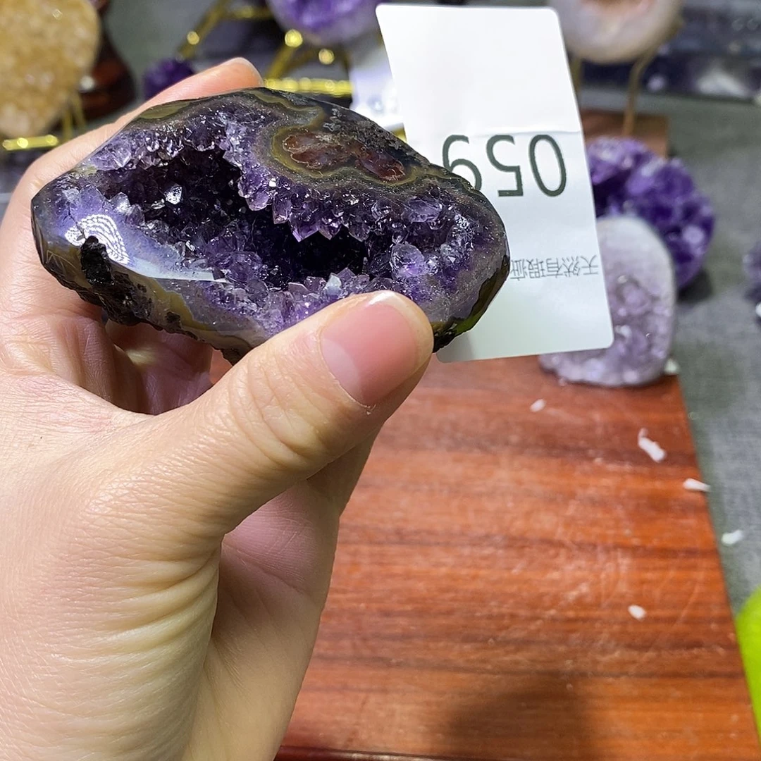 珠宝半成品未镶嵌紫晶