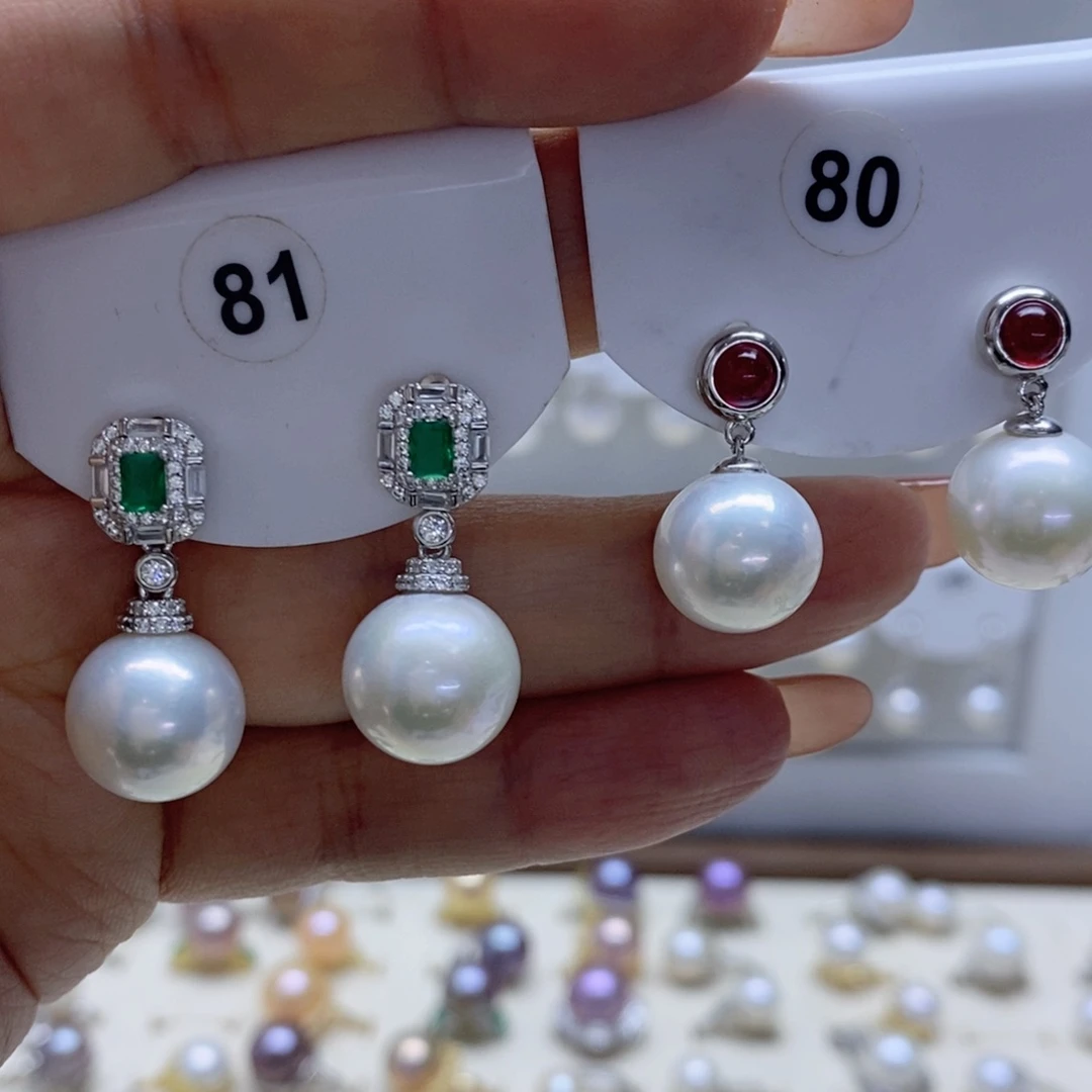 淡水珍珠耳饰银S925镶嵌J****Z