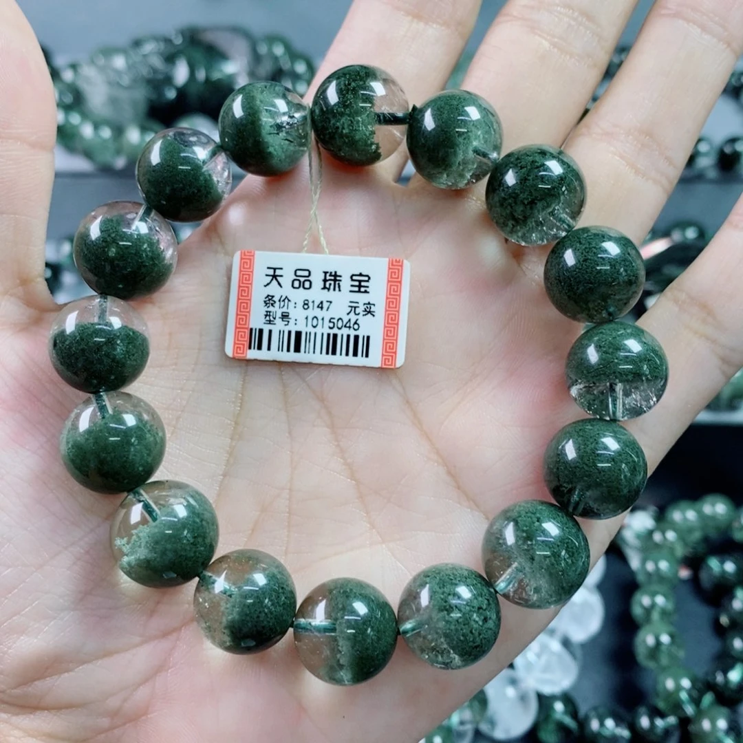 三***娘水晶手链未镶嵌绿幽灵1015046