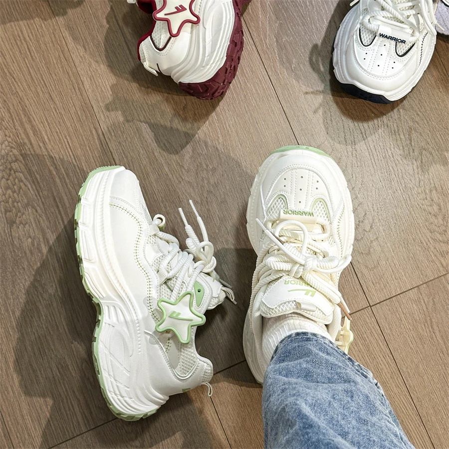 回力2026新款星星运动鞋女款爆款休闲百搭原创透气增高小白鞋港风