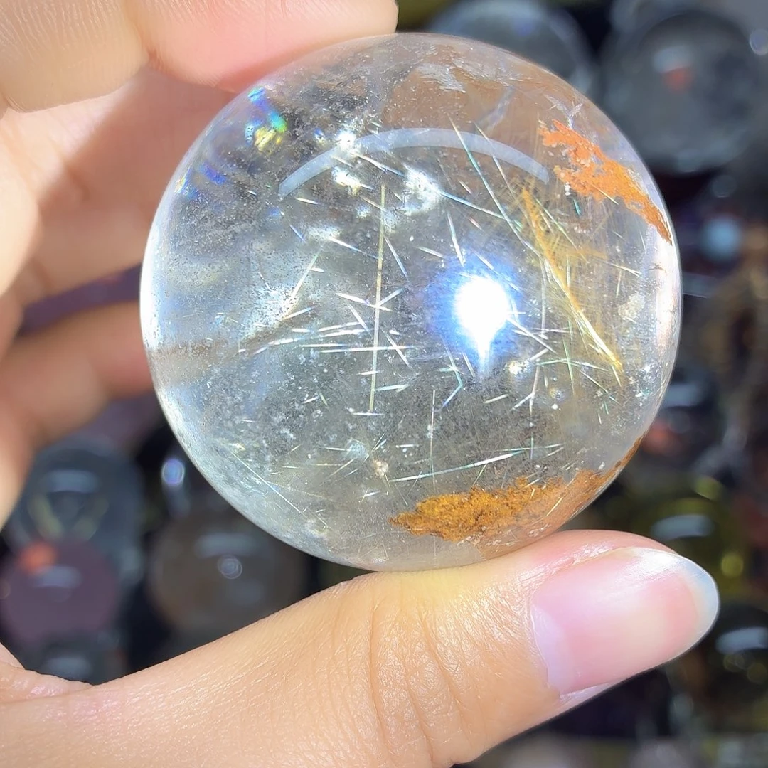 水晶珠宝半成品未镶嵌幽灵穿发51