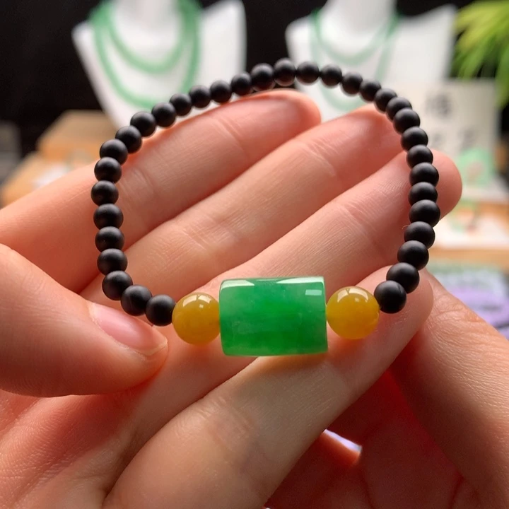 翡翠未镶嵌手串天然缅甸A货翡翠