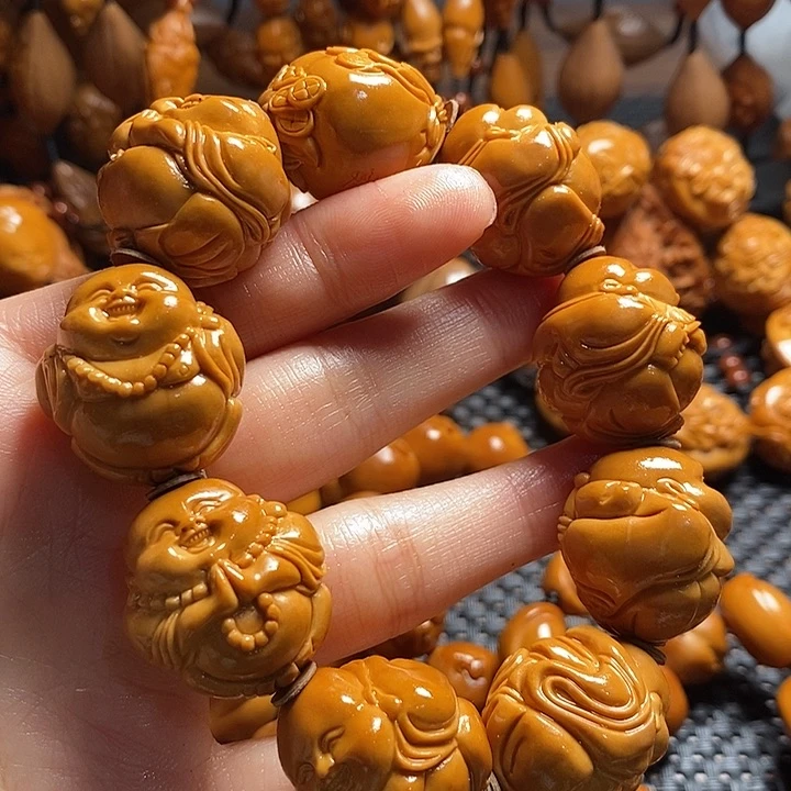 吊坠橄榄核成*精品弥勒