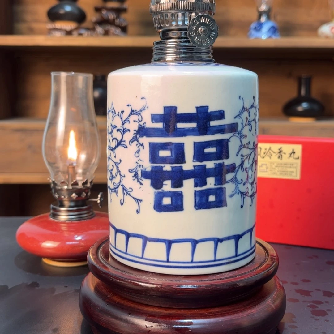 摆件景德镇陶瓷香薰灯