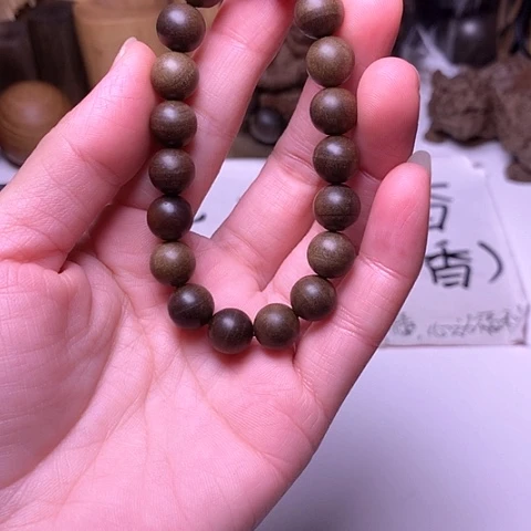 檀香木手串/手链檀香阴沉1.0/19满纹