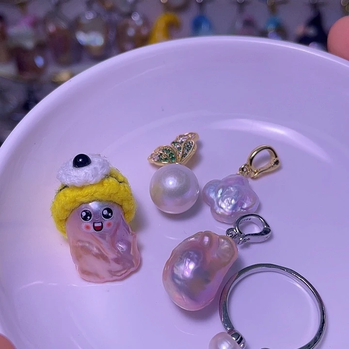 合金颈饰淡水珍珠50