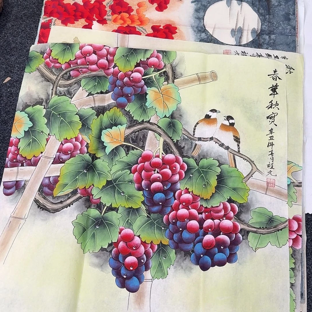 纯手绘国画作品好看