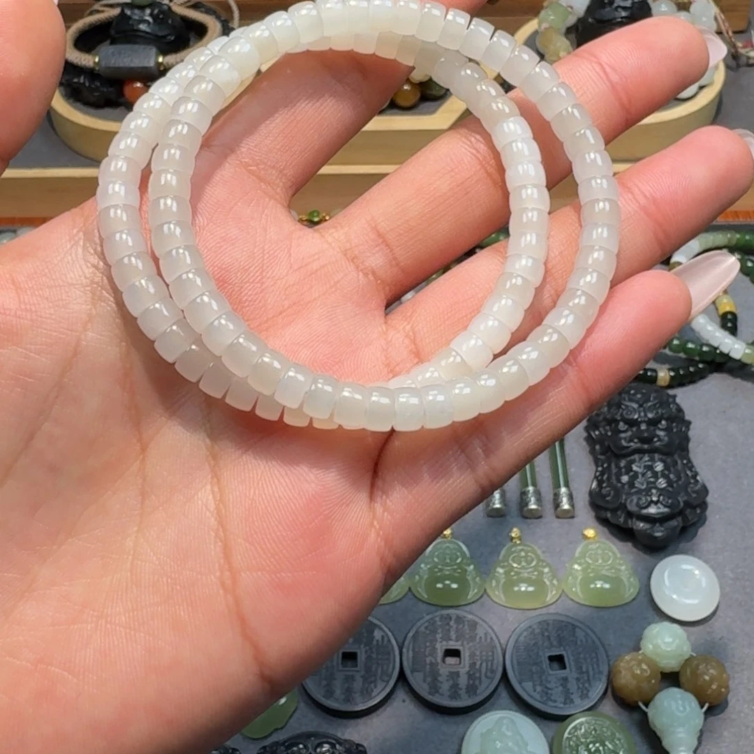 和田玉颈饰未镶嵌拍一发一多样性发货