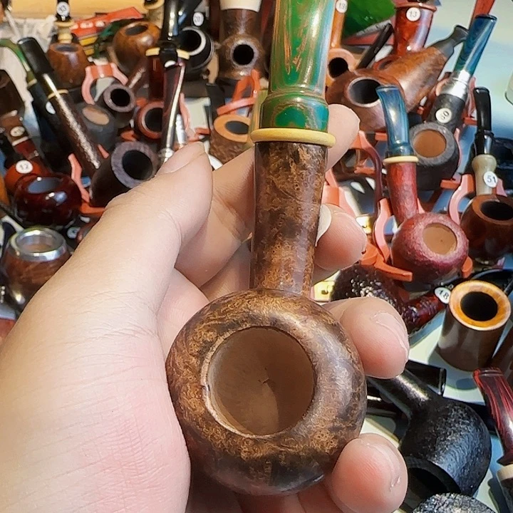 石楠木橡果烟斗手工