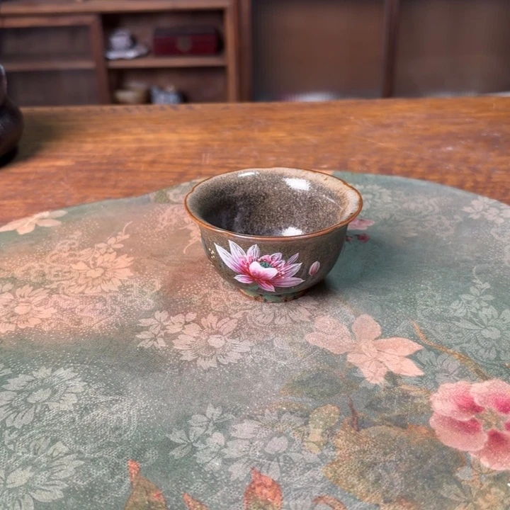 柴烧纯手工手绘陶瓷