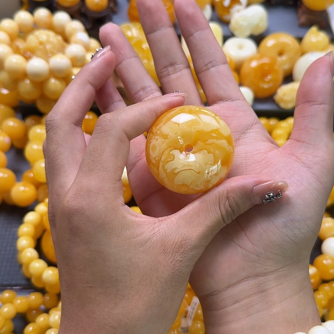 未镶嵌蜜蜡珠宝奇石平安扣