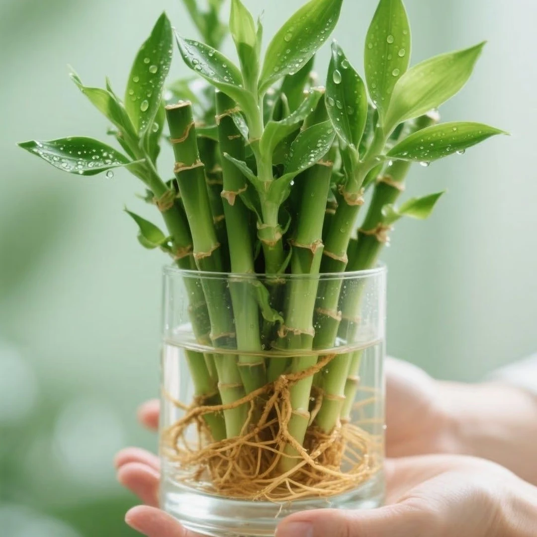 迷你招财开运富贵竹水培绿植室内办公桌面盆栽四季常青