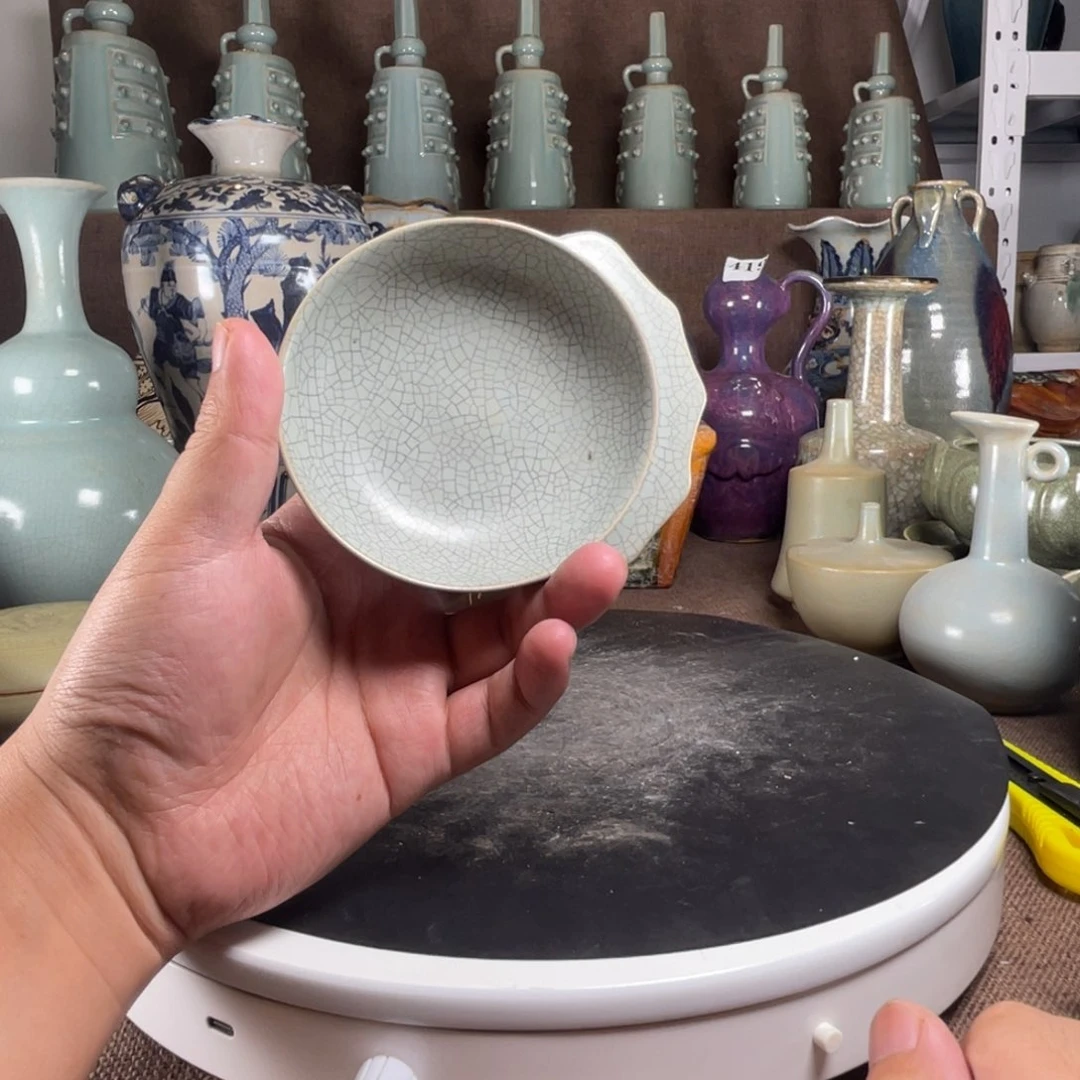 窑632汝窑帽檐洗一个