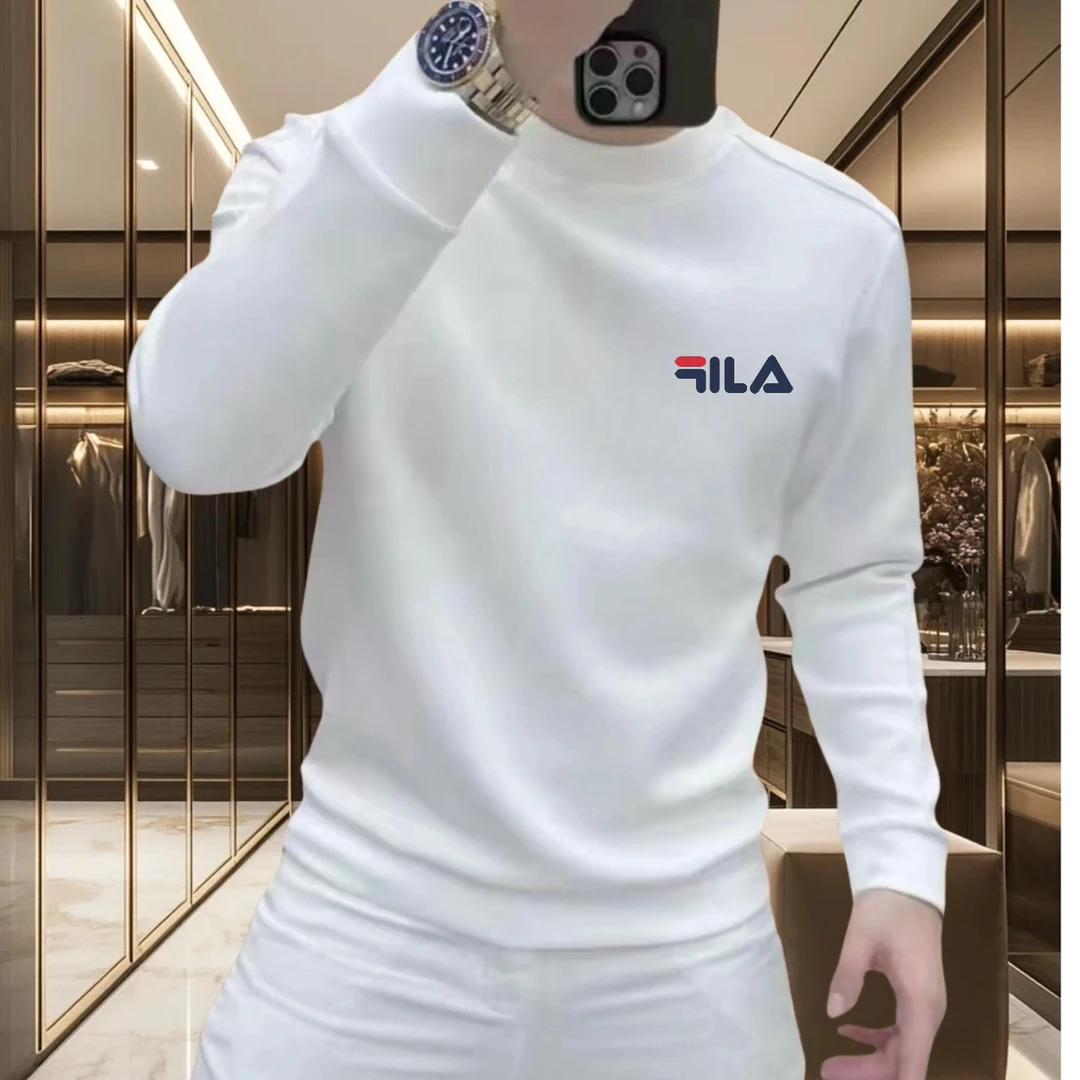 2025新款卫衣男秋冬款加绒加厚高街长袖印花百搭圆领上衣内搭T恤