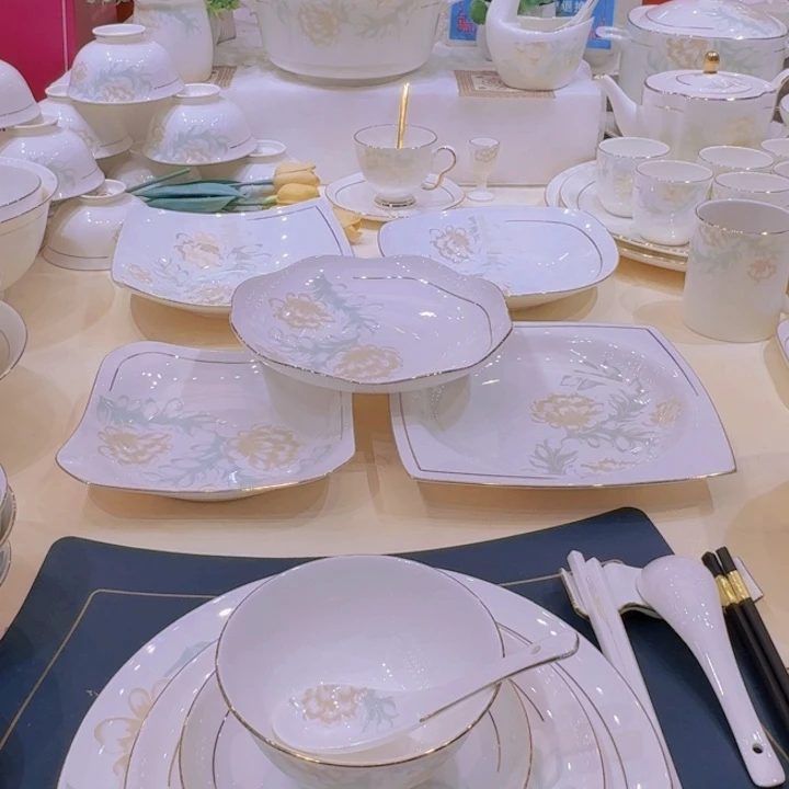 45%以上骨粉骨瓷景德镇描金清雅补差价