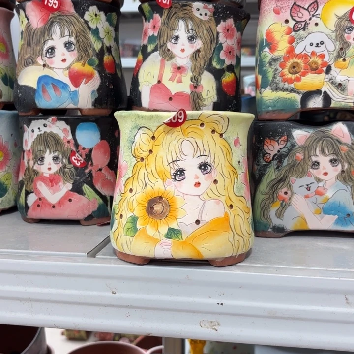 景德镇手绘花盆陶瓷11/11