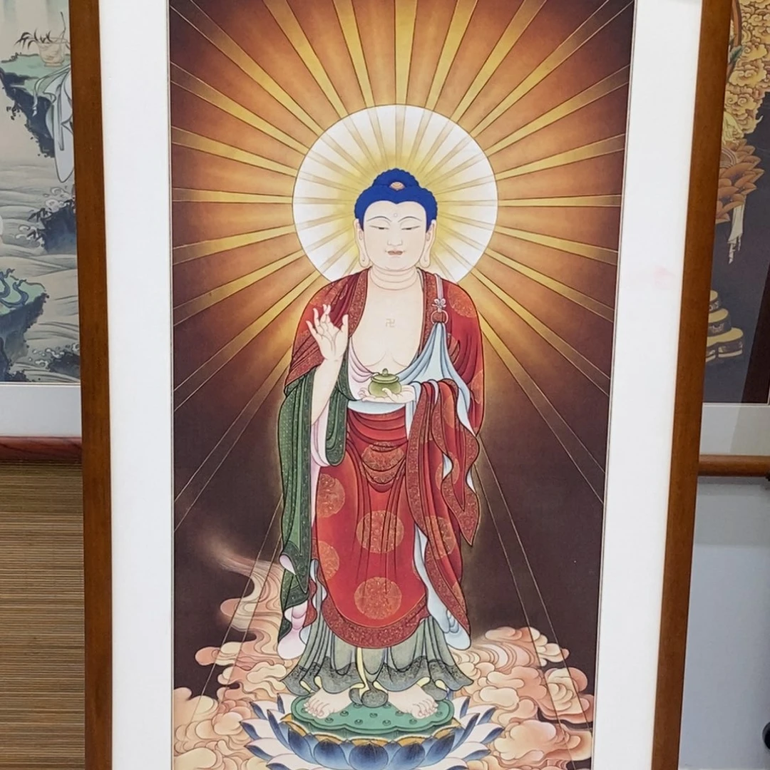 小****版画药师佛新年快乐