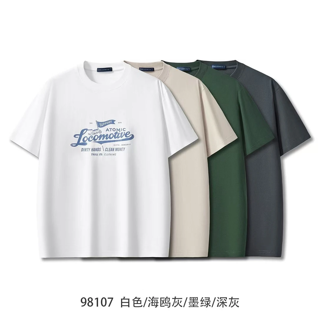 FARAWAYLAND短袖圆领宽松纯棉夏季半袖t恤男士休闲短袖男t恤T恤