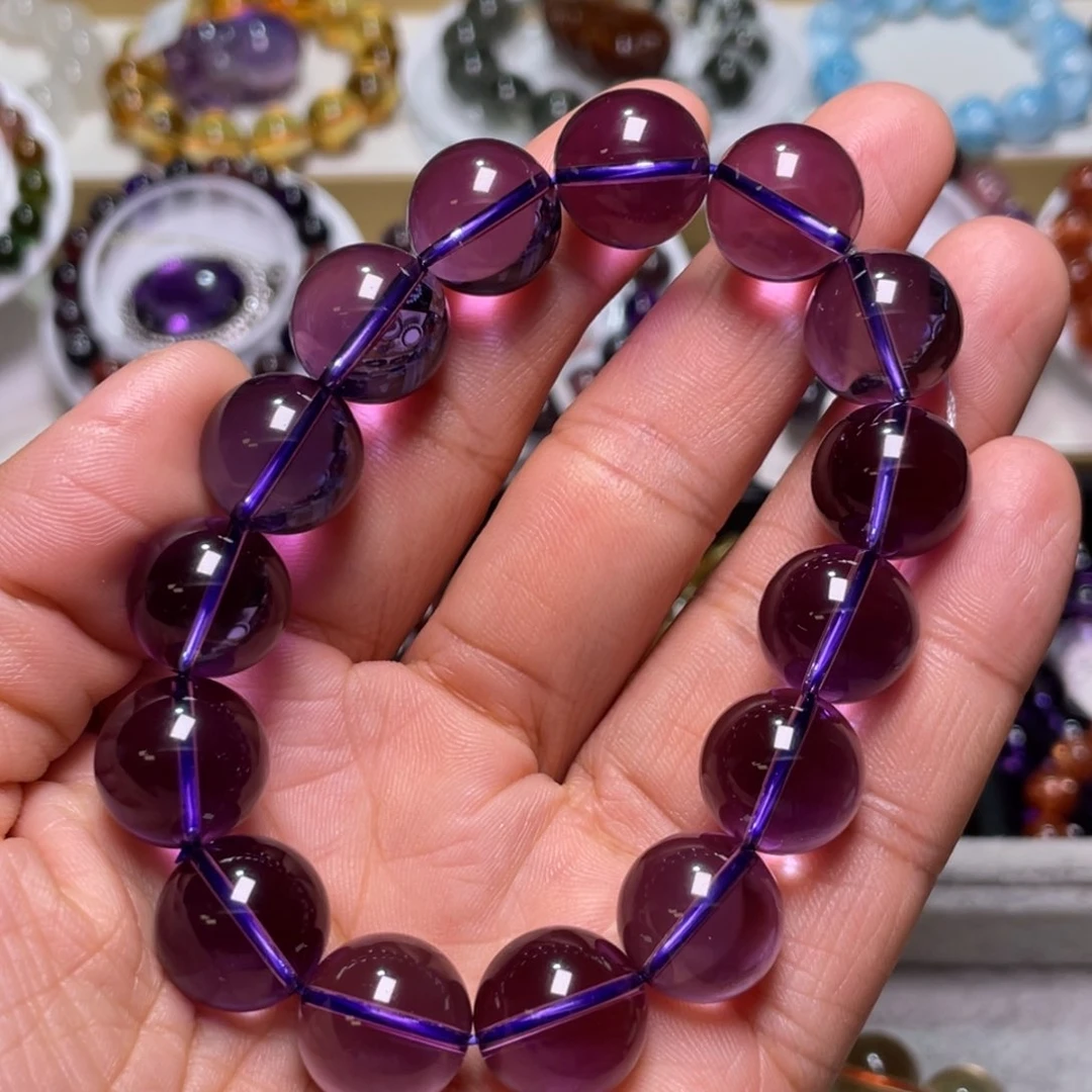 水晶手链未镶嵌巴西紫水晶