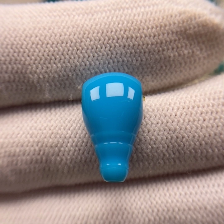 未镶嵌绿松石珠宝奇石暴力蓝三通10.1mmAA988