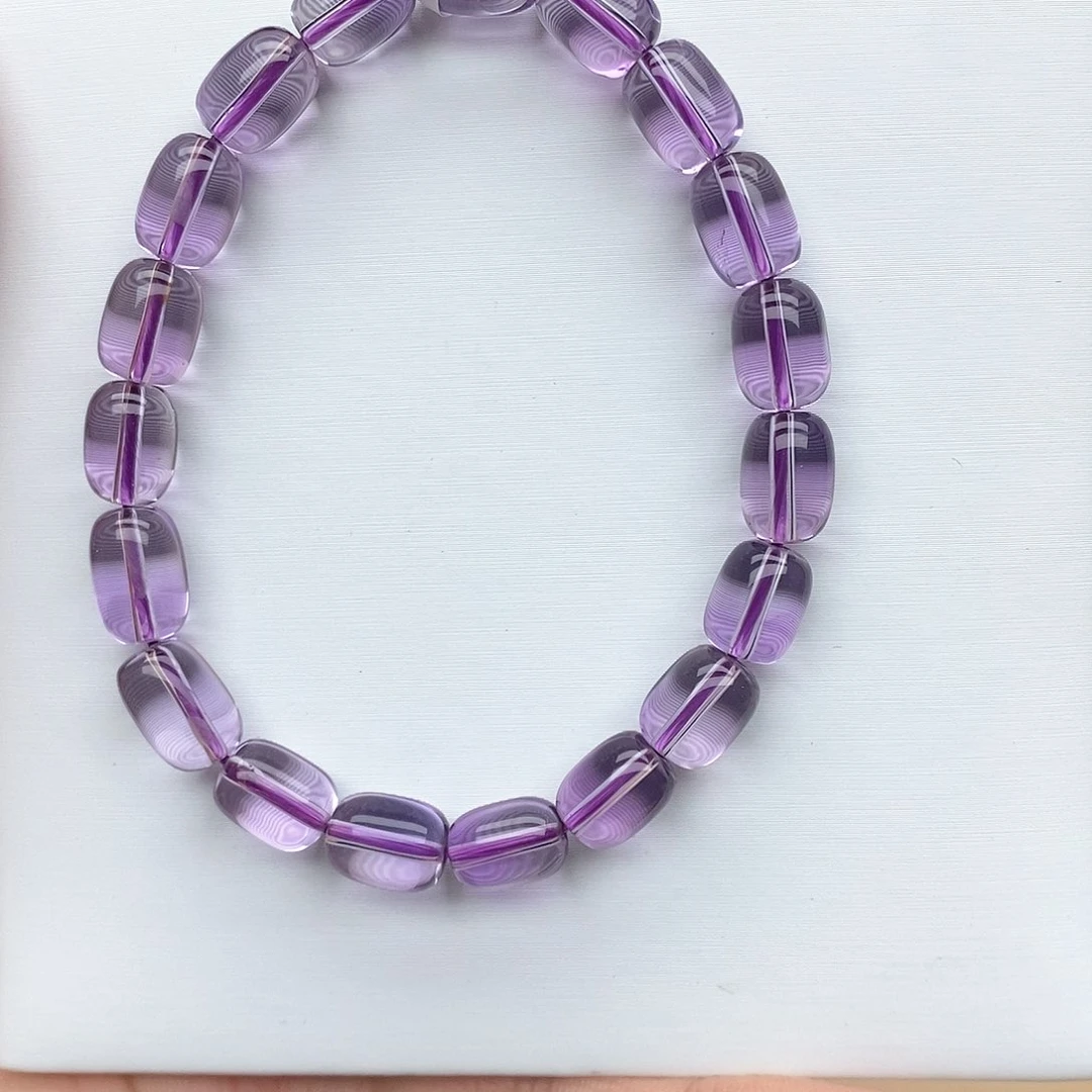 水晶手链未镶嵌哦*～巴西紫随型7