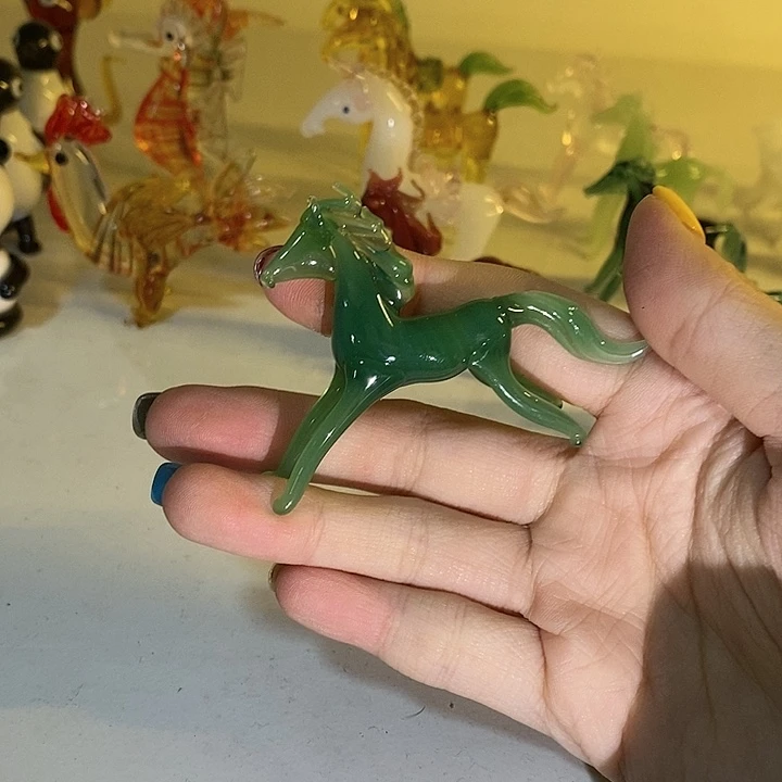 琉璃手工艺品小马