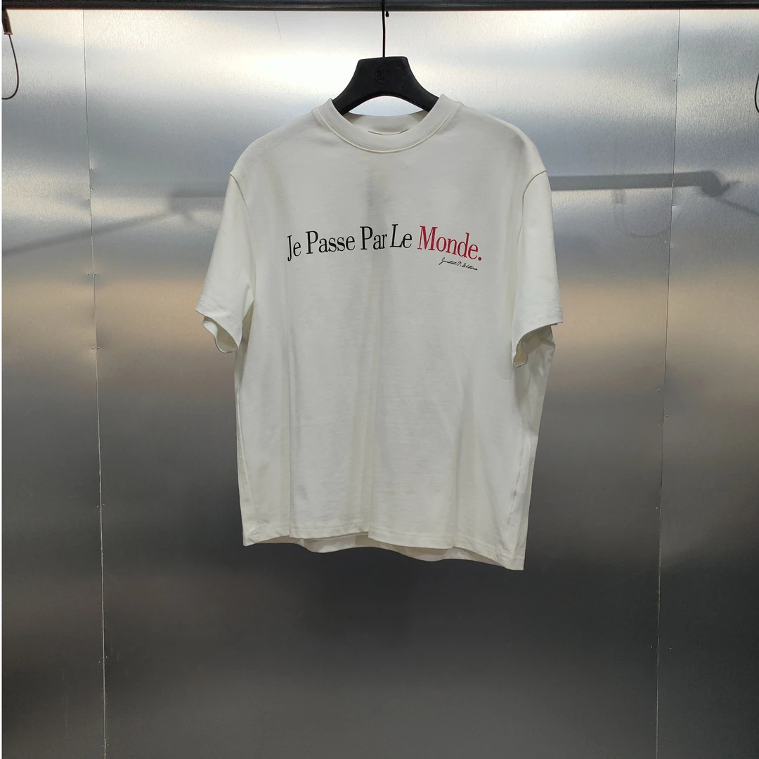 Q10-11392-GRR春秋季正面字母印花时尚半袖