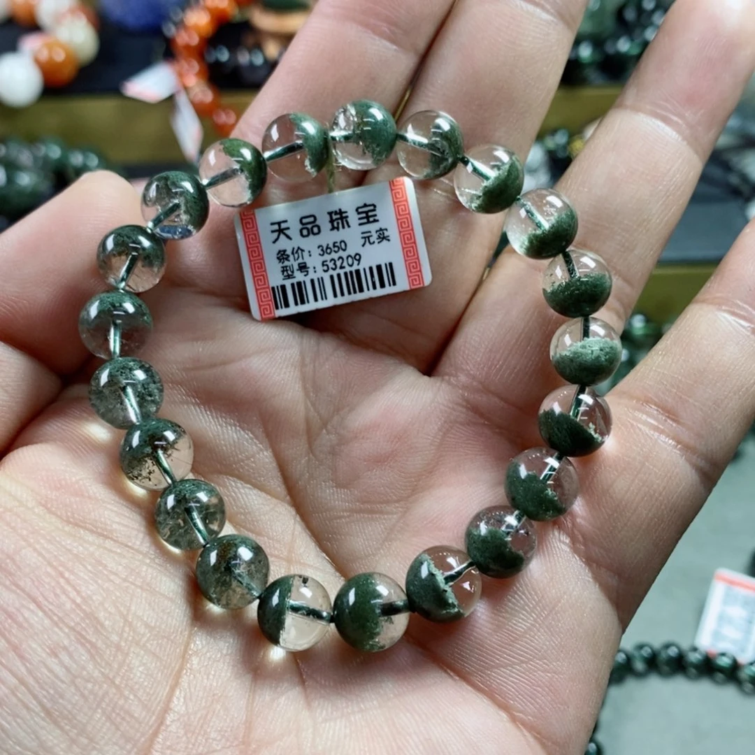 水晶手串未镶嵌绿幽灵53209