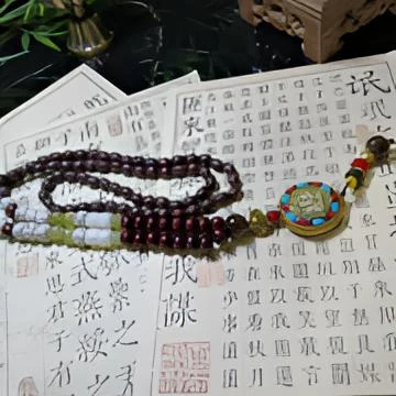 S1348-小叶紫檀6mm项链