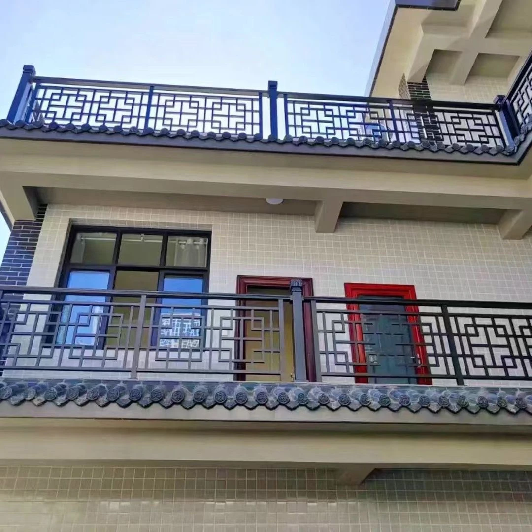 铝艺阳台护栏新中式仿古露台房顶栏杆庭院别墅围墙围栏栅栏防护