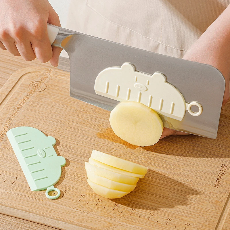 奶油磁吸切菜不沾刀器创意多功能切土豆蔬菜不粘刀挡板厨房家用
