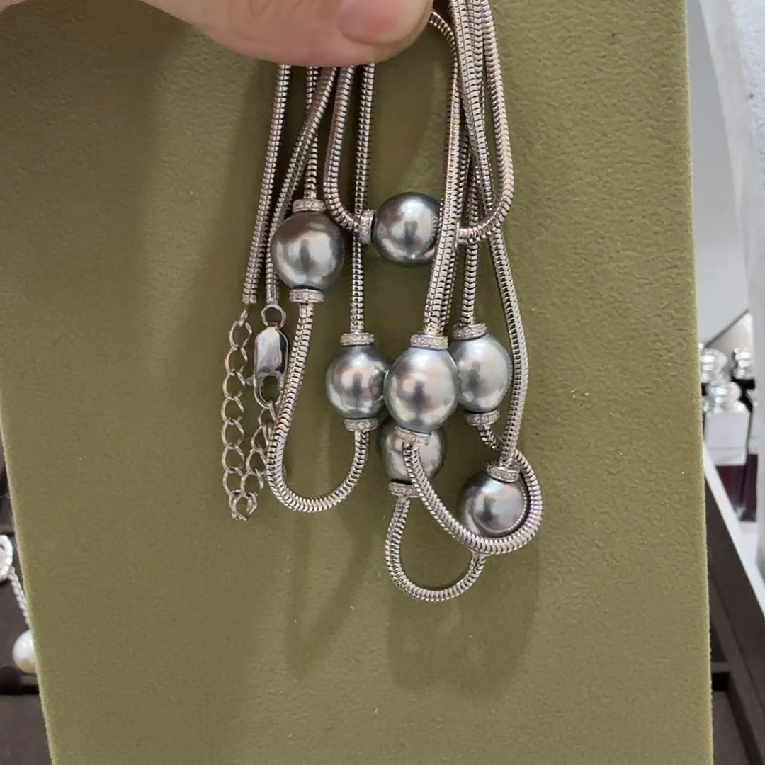 海水珍珠颈饰银S925镶嵌?****?