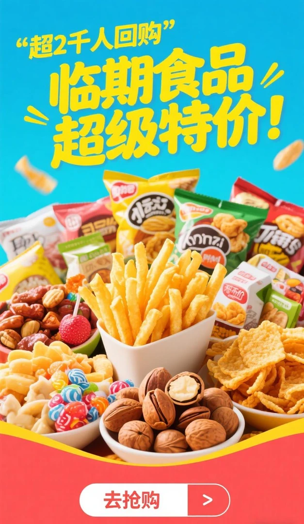 [自选模式]特价临期微瑕捡漏零食(以直播为准)