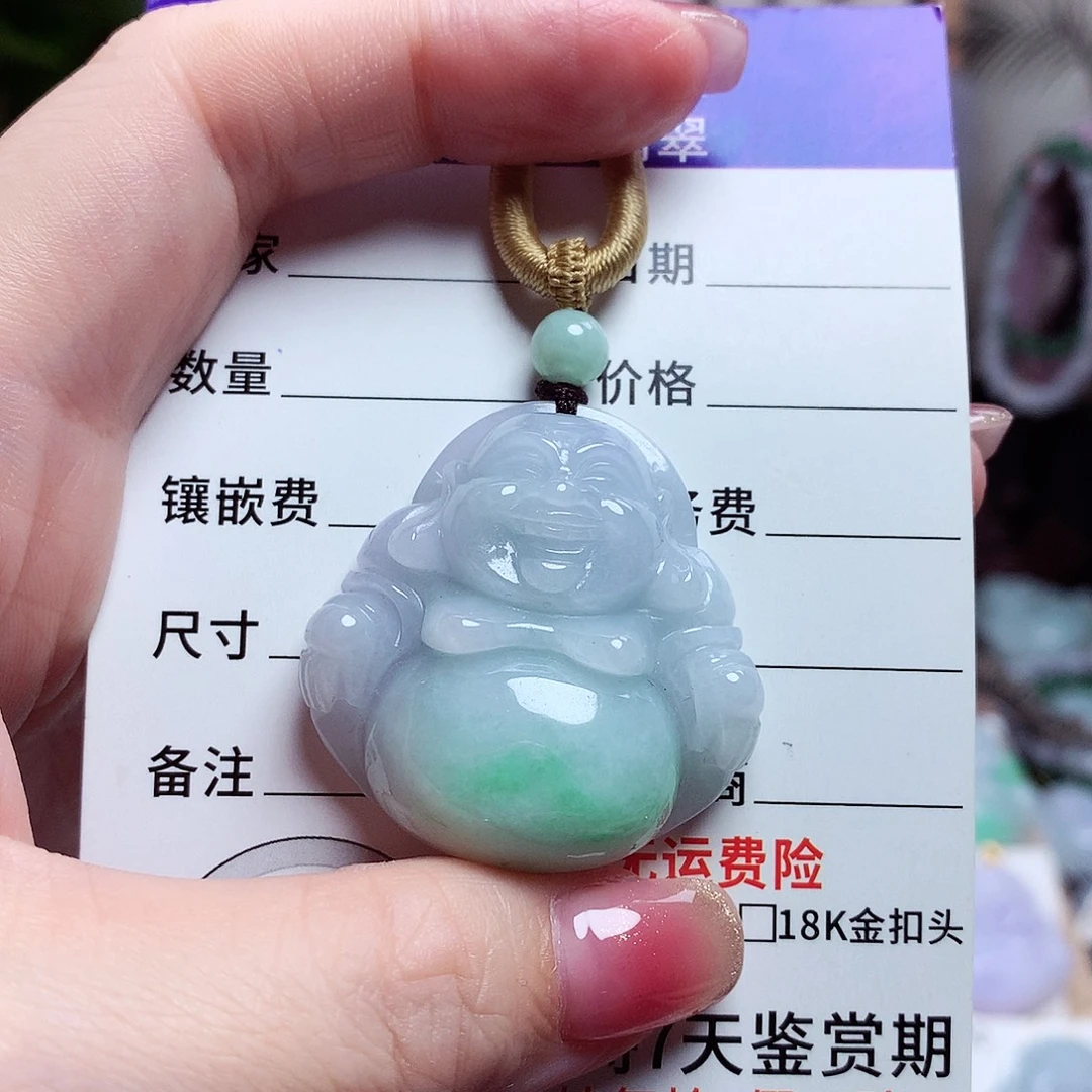 颈饰未镶嵌翡翠佛公05