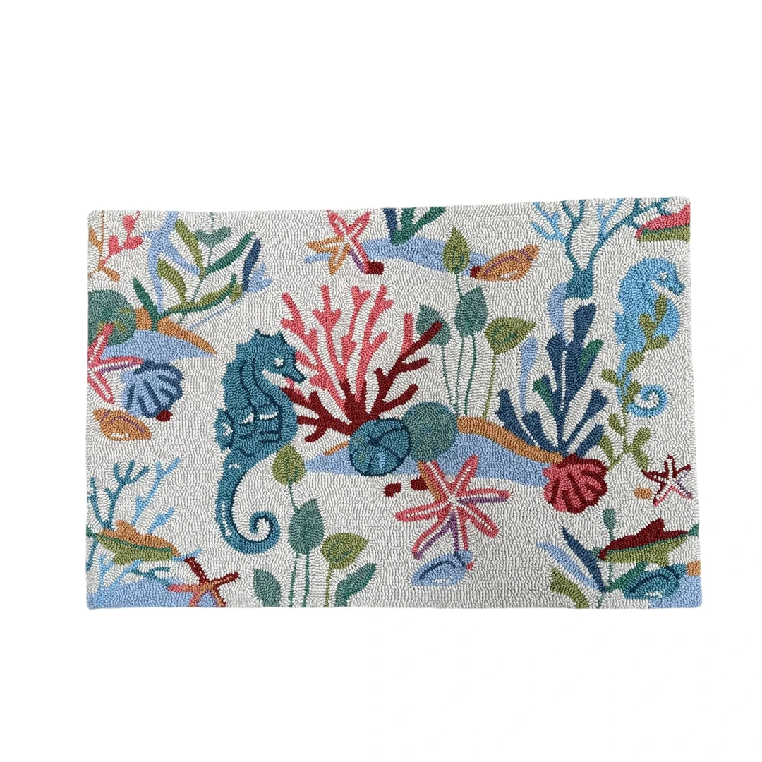 海马手工枪刺地毯轻奢地垫地毯脚垫卧室地毯