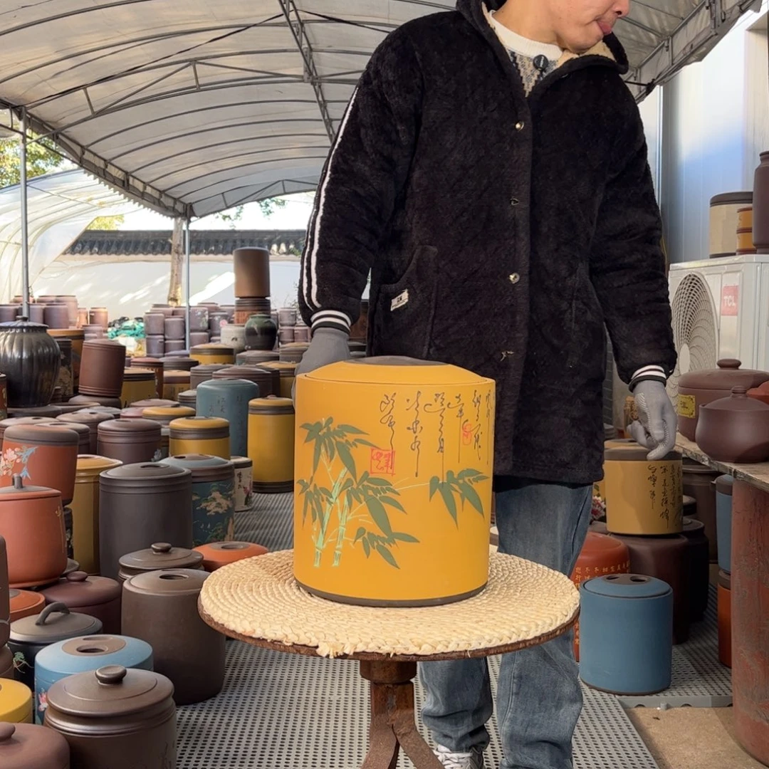 紫砂茶叶罐8饼茶叶罐